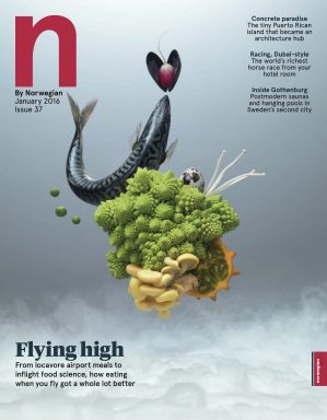 N by NORWEGIAN
Norwegian Air inflight magazine

The way we eat when we travel is changing – and for the better. From a game-changing new restaurant at Gatwick to Smoked Scandinavian venison on Norwegian flights, meet your next travel dishes.